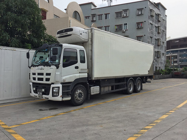 中港運輸車運輸，冷凍酵母出口